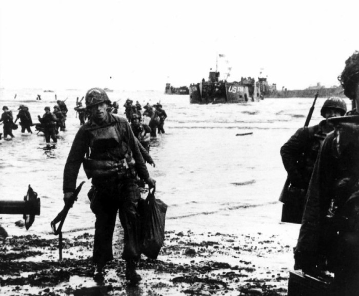 D-Day, Utah, soldiers ashore